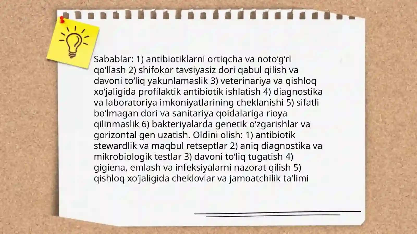 Antibiotiklar turlari va ularning ta'sir mexanizmlari 4