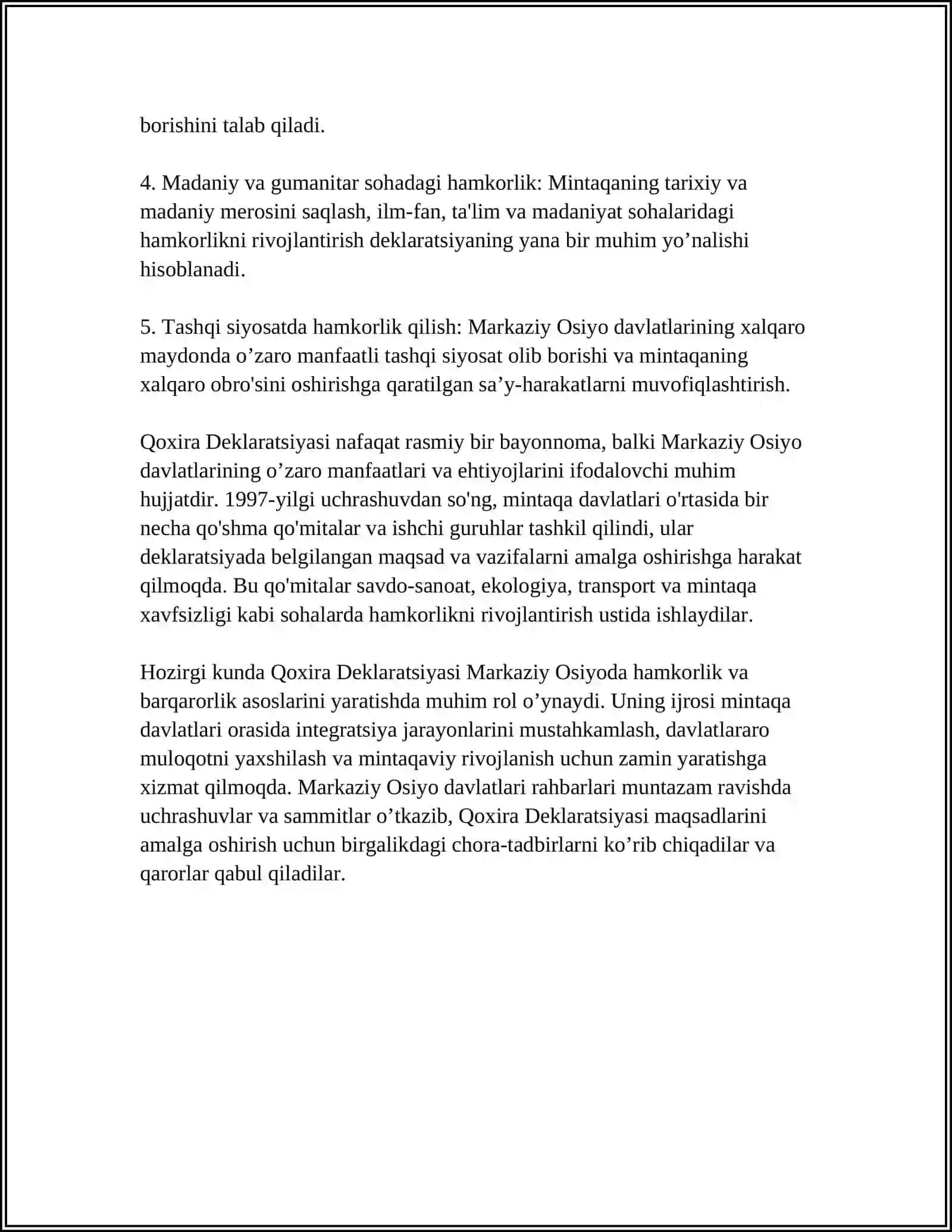 QOXIRA DEKLARATSIYASI TARIXI VA MAZMUNI 4