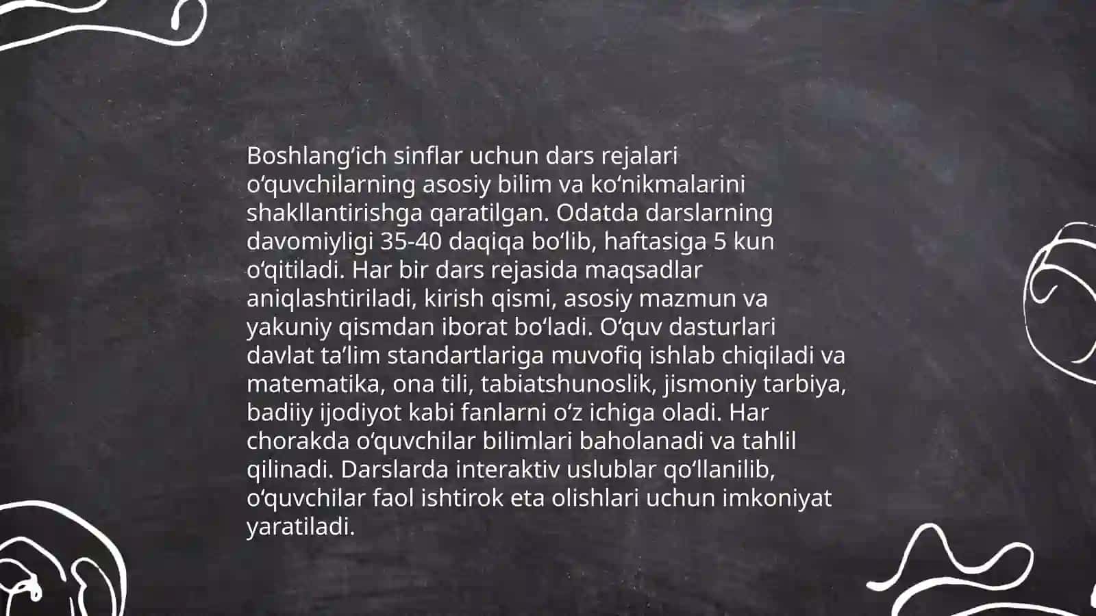 Maktabgacha ta’lim uchun dars rejalari 4