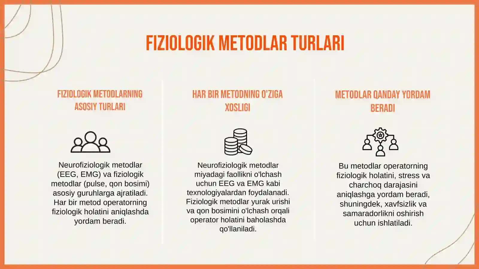 Operator faliyatini o'rganishga qaratilgan fiziologik metodlar 4