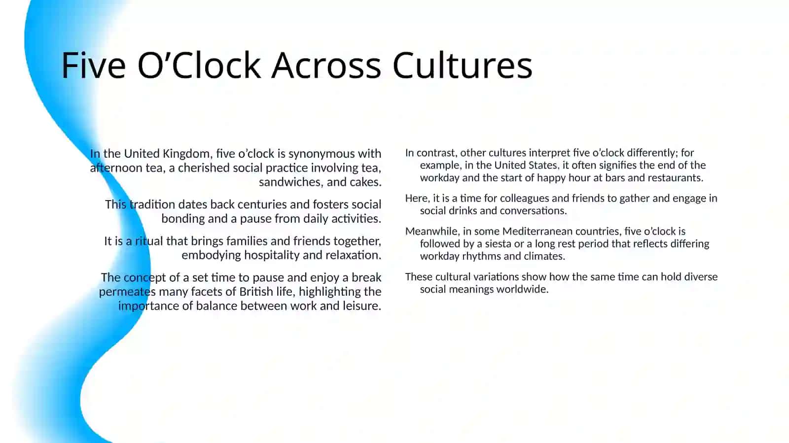 SHALL WE SAY FIVE O’CLOCK? 4