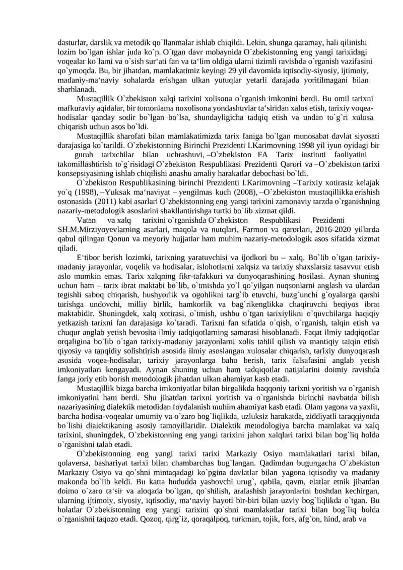 Kirish. Fanning predmeti, maqsadi va vazifalari, nazariy-metodologik tamoyillari 4