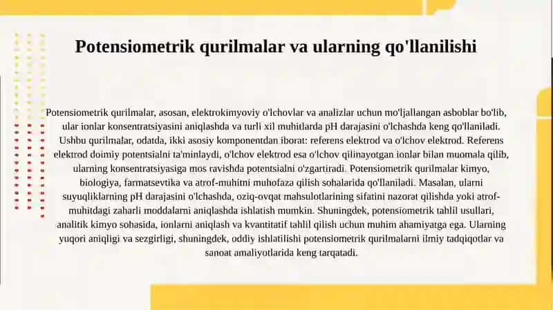 Potensiometriya haqida 4