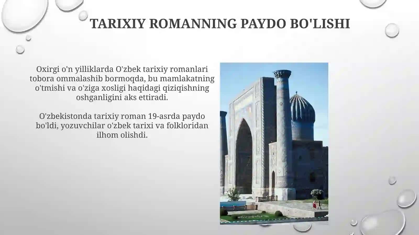 O'zbek tarixiy romanchiligining yuzaga kelishi va taraqqiy etish tendensiyalari 4
