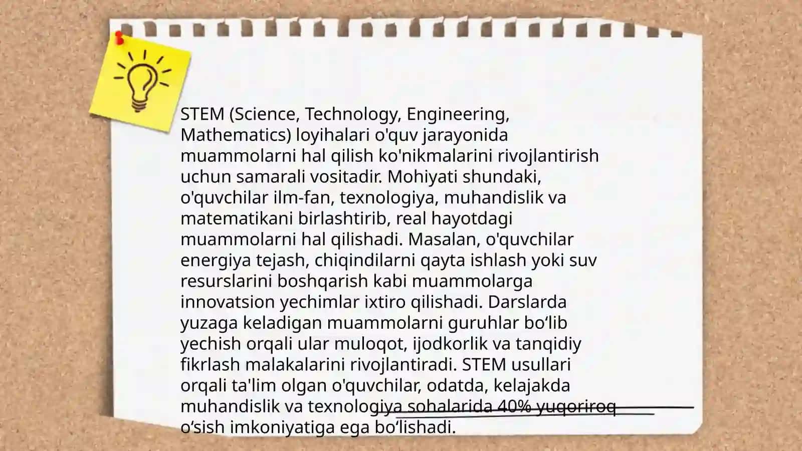 STEAM ta'limi texnologiyasini amaliy qòllash usullarini zamonaviy pedagogik texnologiyalardan foydalanish 4