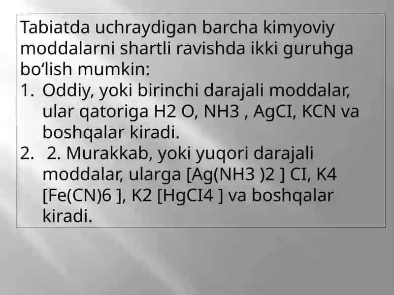 TIBBIY KIMYO FANIDAN SLAYD 4