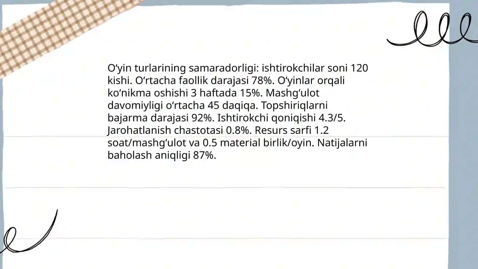 Harakatli oʻyinlarni tashkil qilish va oʻtkazish haqida maʼlumot toʻplash 4