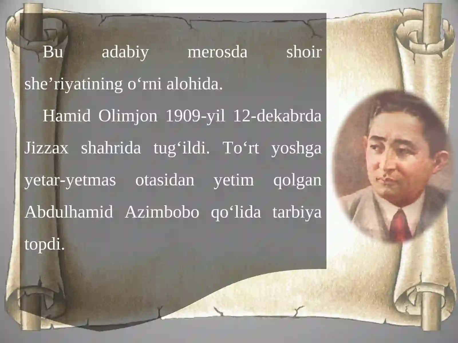 10-sinf Hamid Olimjon hayoti va ijodi 4