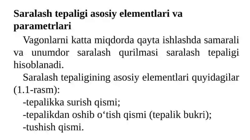 Saralash tepaliklarining mexanizatsiya va avtomatizatsiya qurulmalari 4