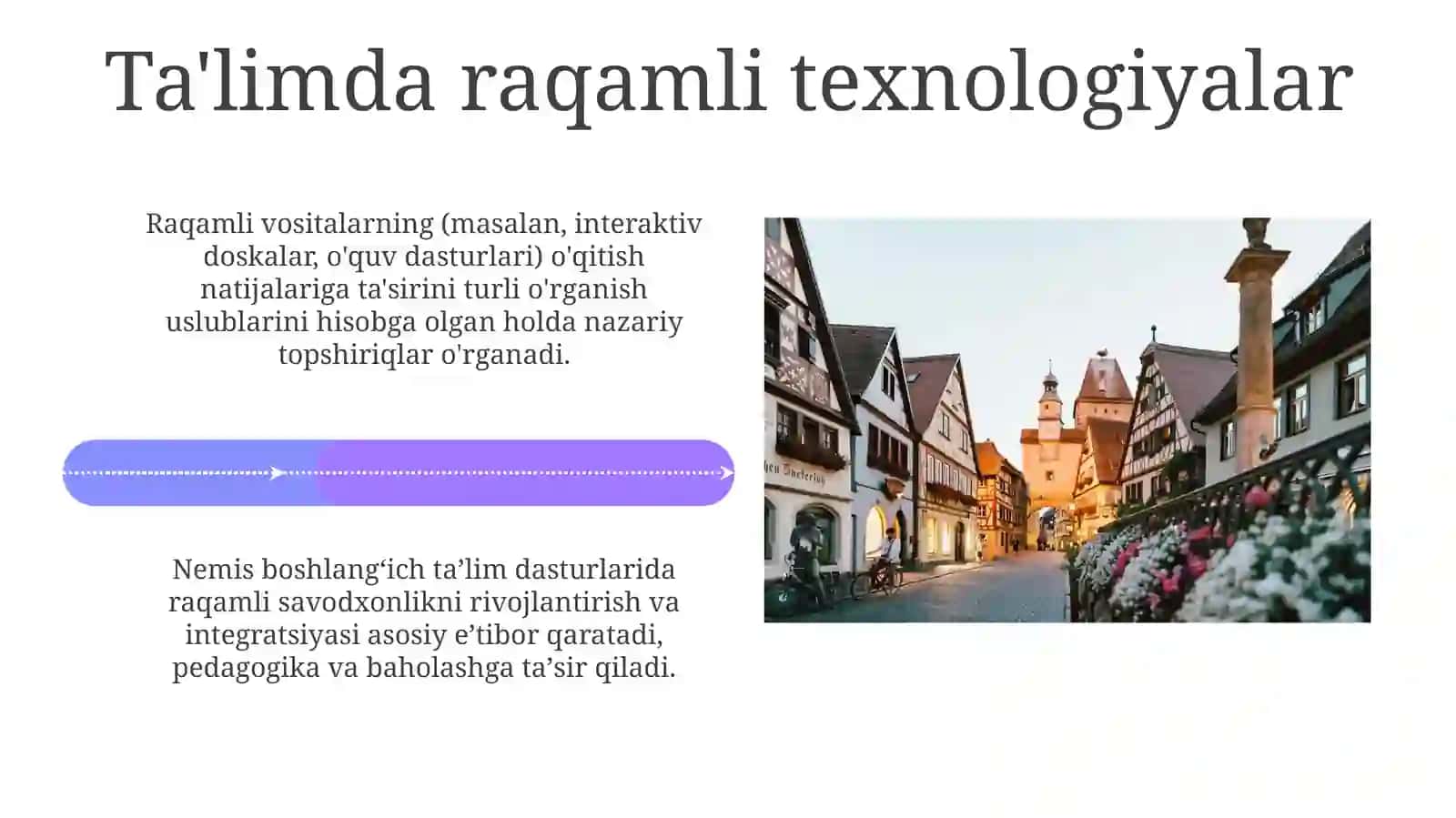 Germaniyada boshlang'ich ta'lim nazriy muomoli topshiriqlar 4
