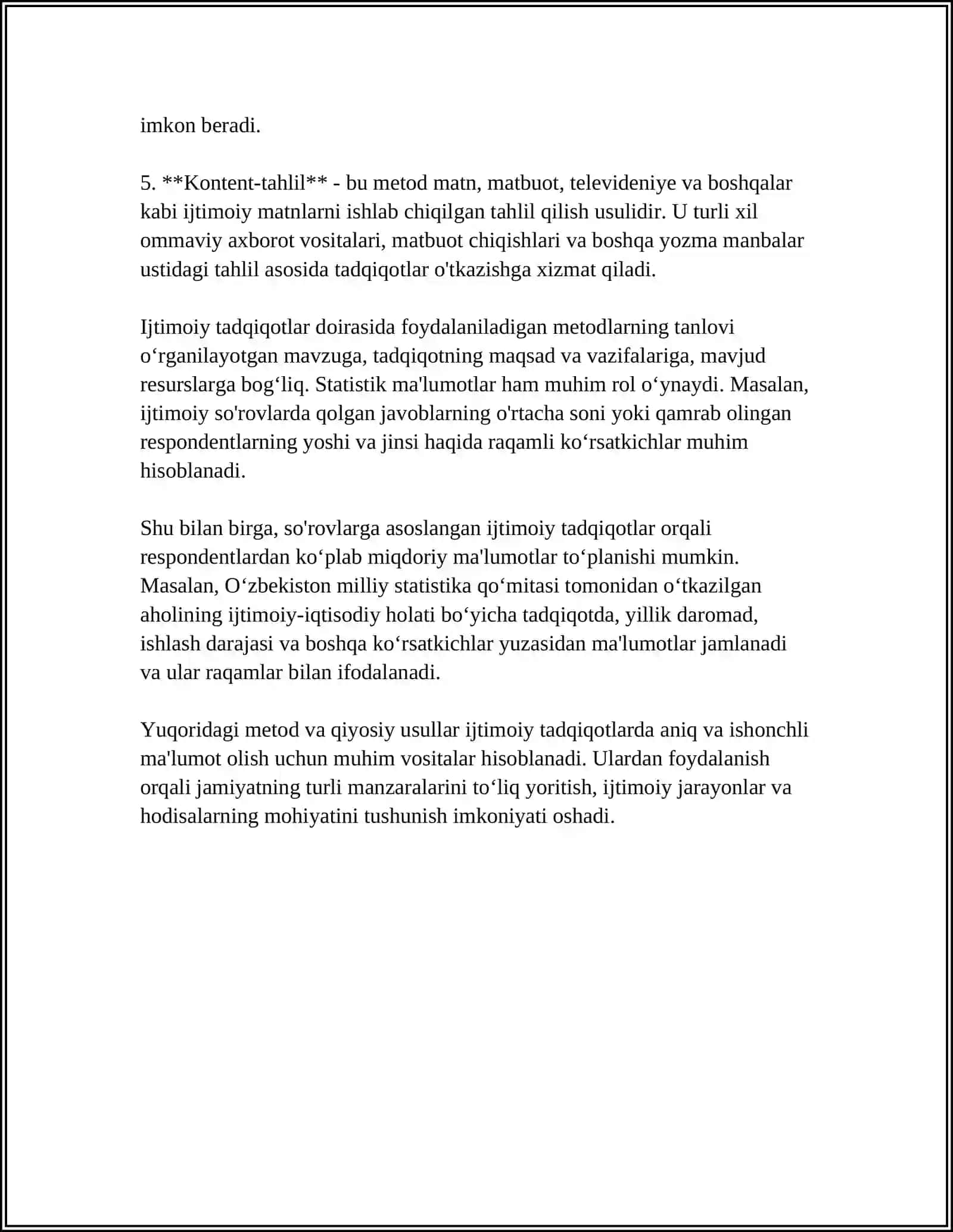 Ijtimoiy Pedagogik Tadqiqot Metodlari 4