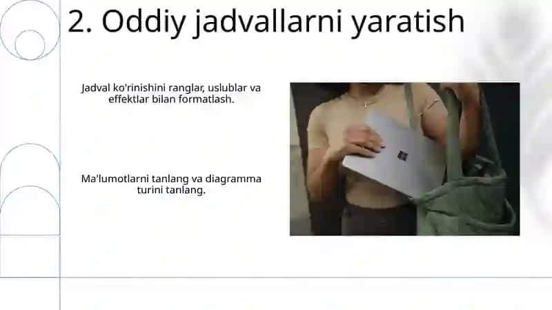 Microsoft Excellda grafik va diagrammalar yaratish 4