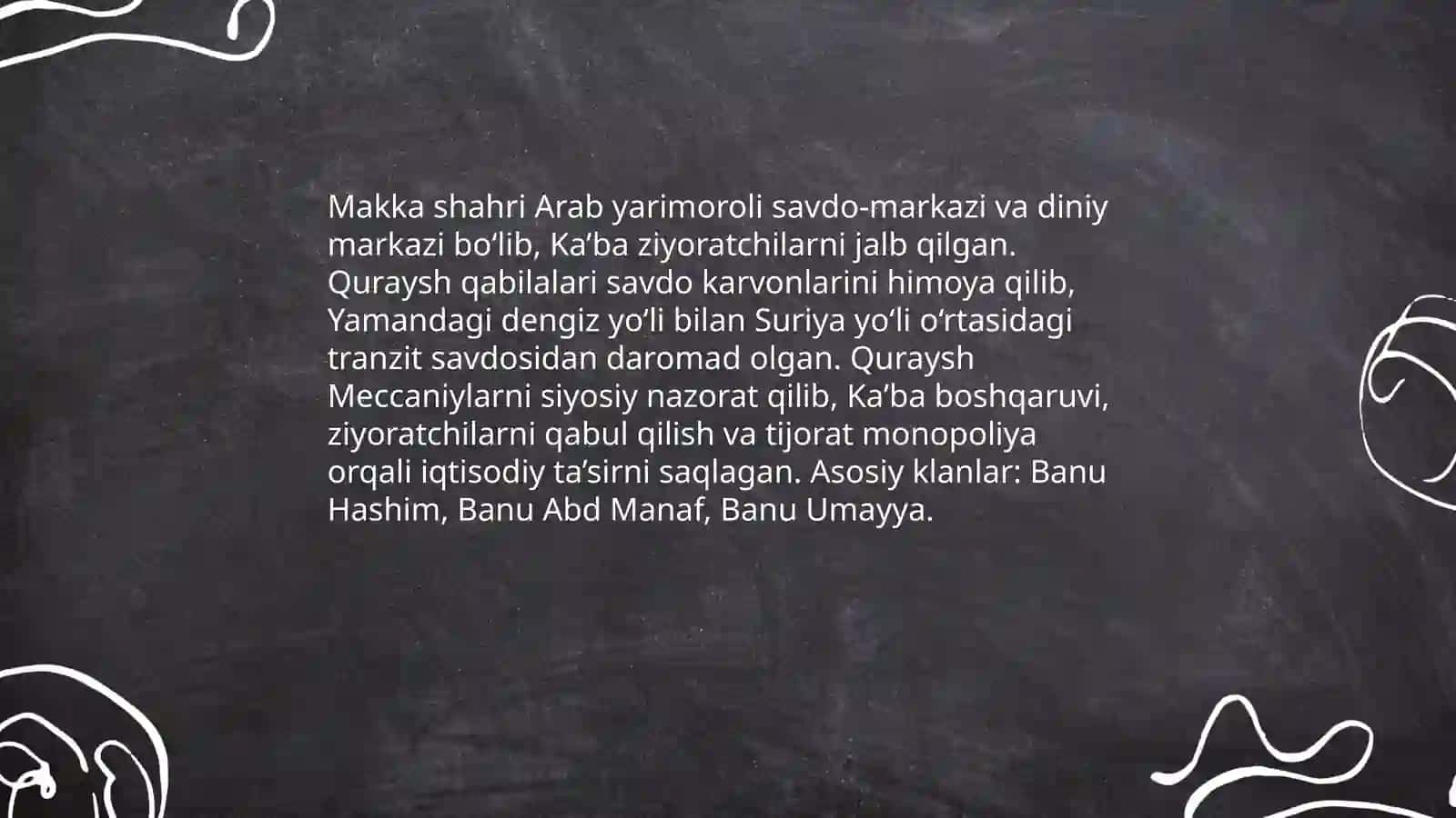 Islom dinining paydo boʻlishidagi ijtimoiy-siyosiy va madaniy sharoitlari 4