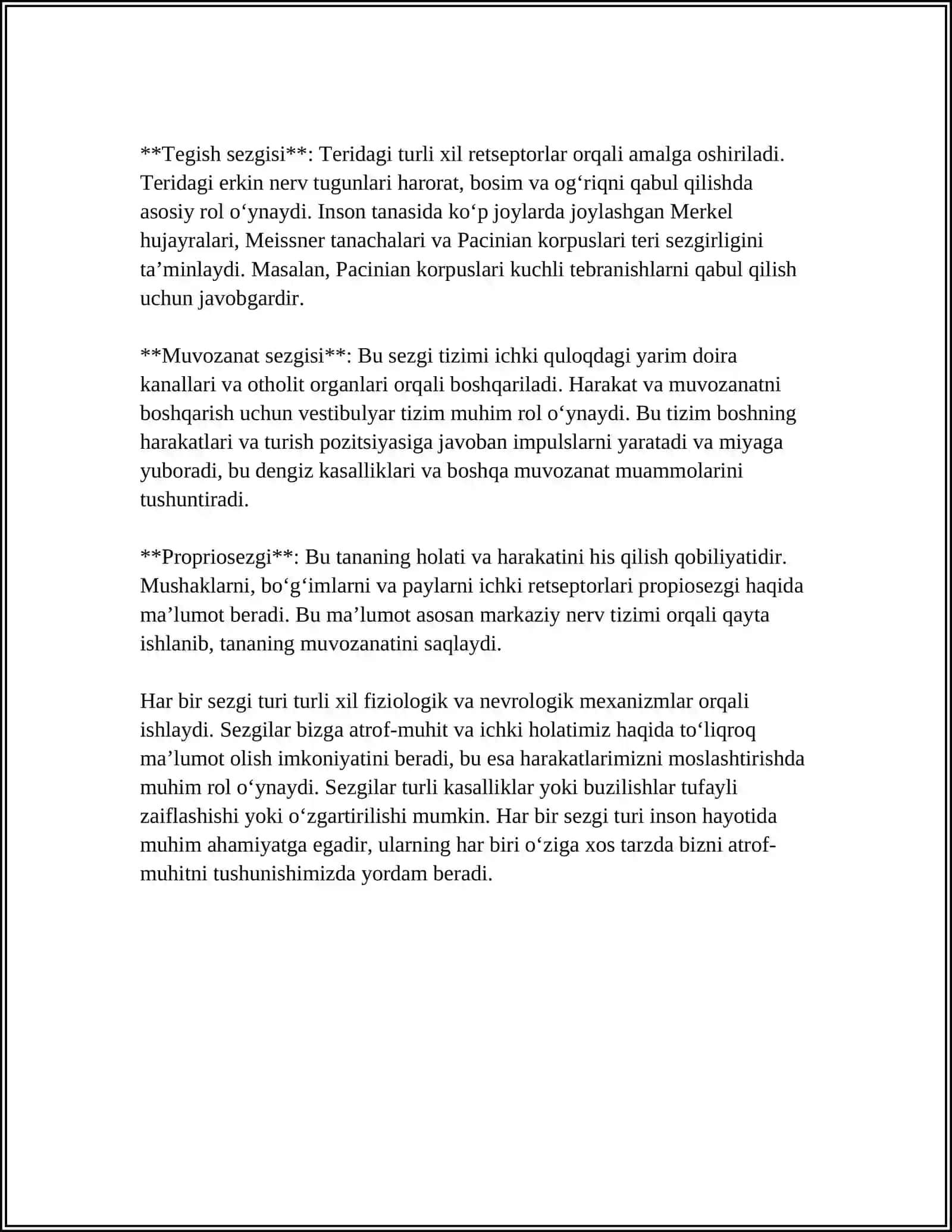 SEZGILAR HAQIDA UMUMIY TUSHUNCHA 4