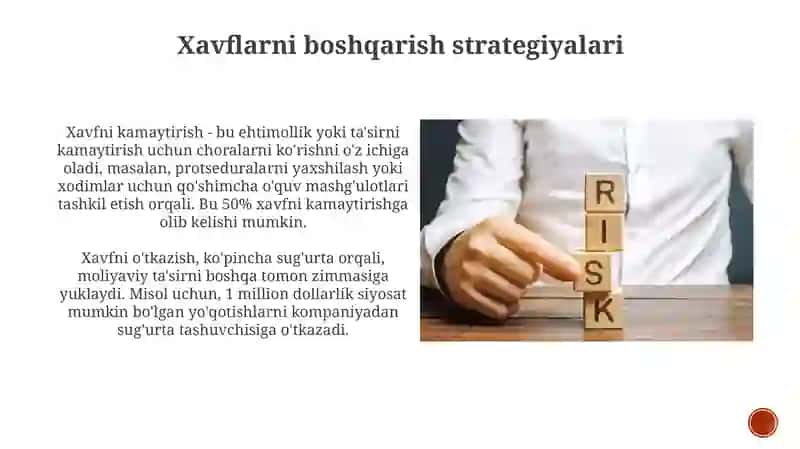 Xavflarni aniqlash va baholash 4
