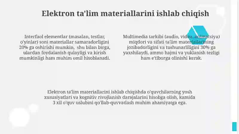 Elektron ta'lim materiallaridan foydalanish 4