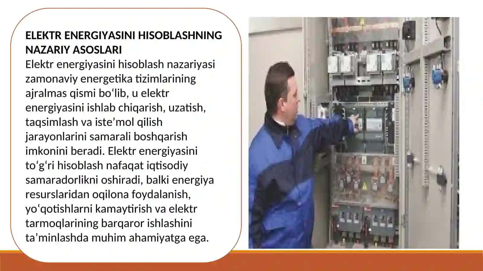 Elektr energiyasini hisoblash qurilmalari orqali elektr yuklanishni hisoblash 4