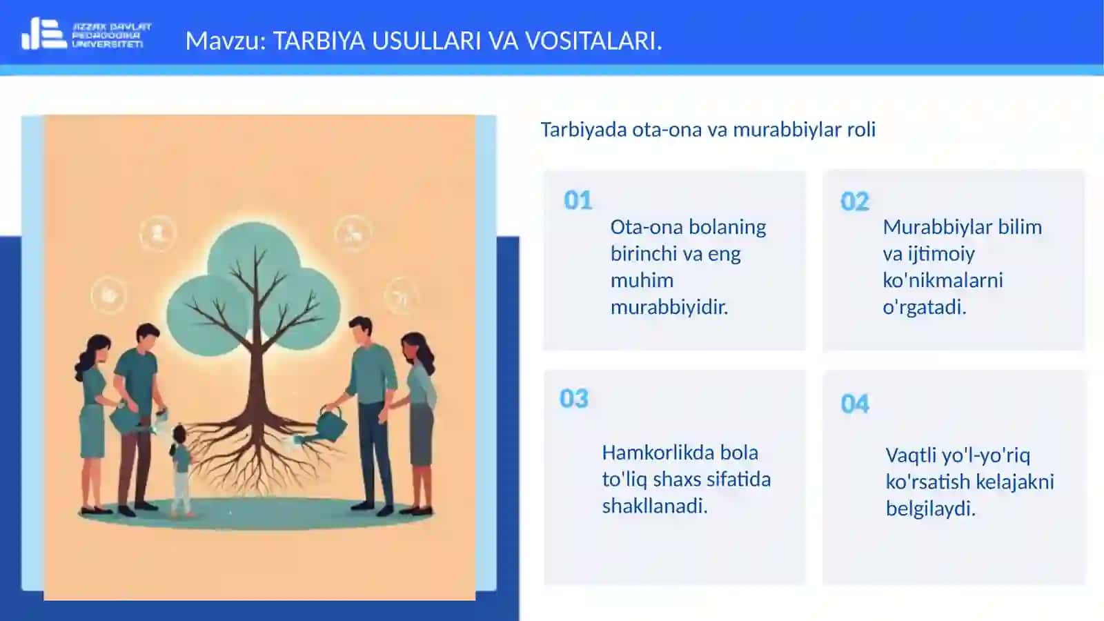 TARBIYA USULLARI VA VOSITALARI 4