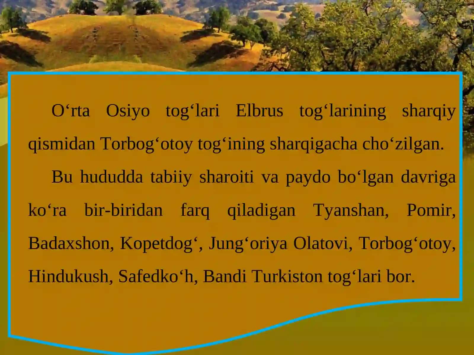 O'rta Osiyo adir, tog‘ va yaylov o‘simliklari 4