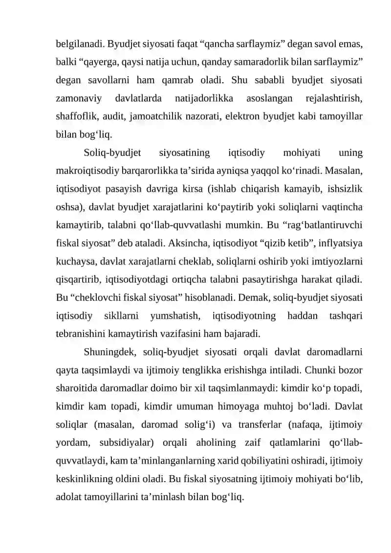 Davlatning soliq-byudjet siyosati 4