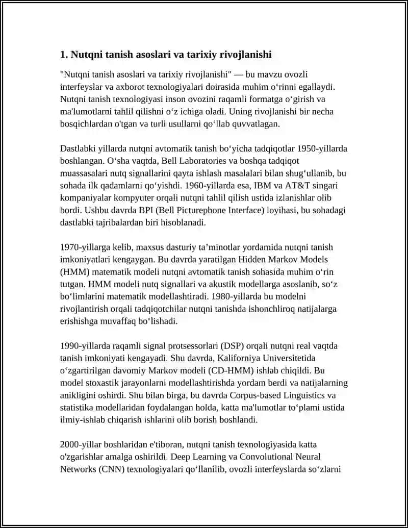 NUTQNI TANISH VA OVOZLI INTERFEYSLAR 4