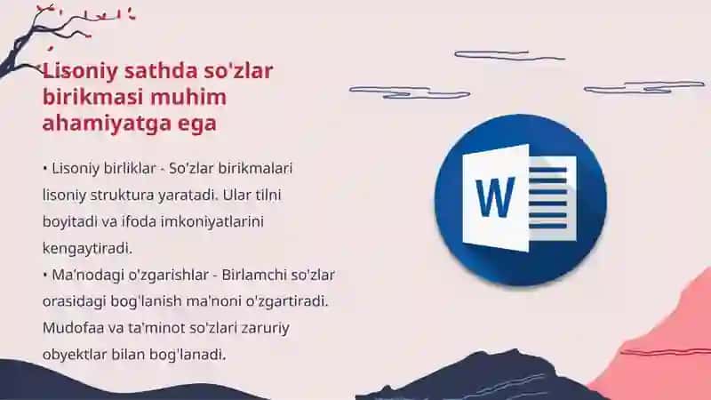 So'z burikmasi va lisoniy sath 4