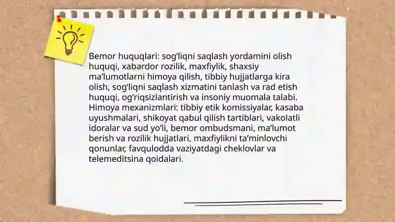 Tibbiyot qonunlari va uning zamonaviy tibbiyotda qoʻllanilishi 4