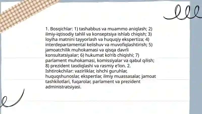 Qonunning tuzishilishi va umumiy mohiyati 4
