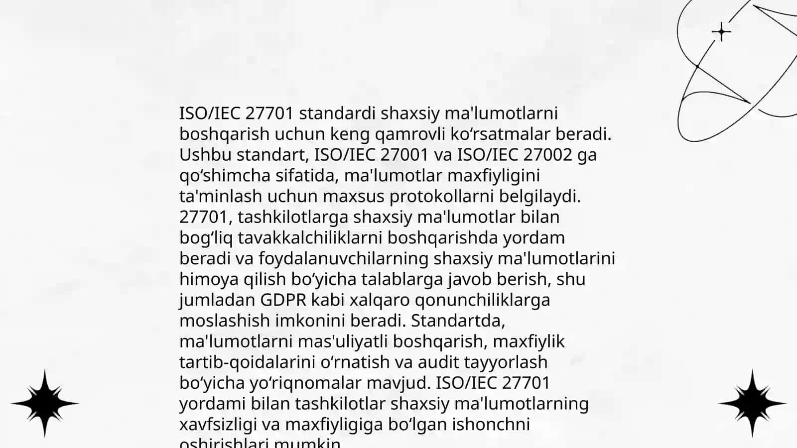 Axborot xavfsizligi boshqaruv tizimlari (ISO/IEC 27001) 4