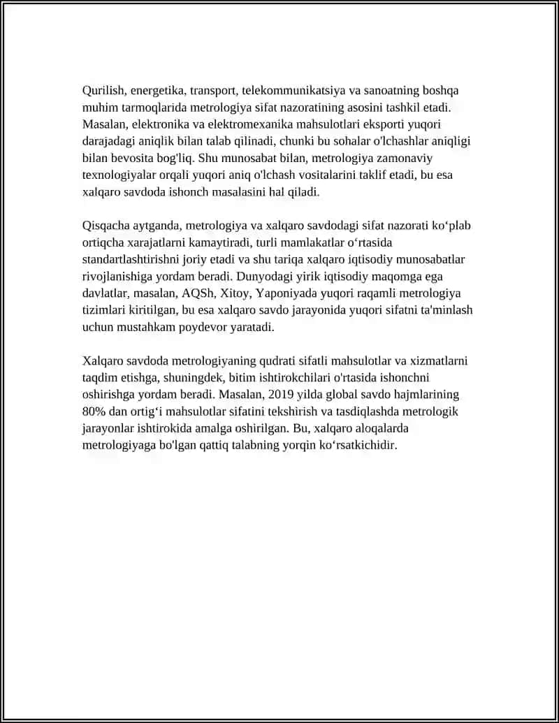 XALQARO IQTISODIY ALOQALARDA METROLOGIYANING ROLI 4