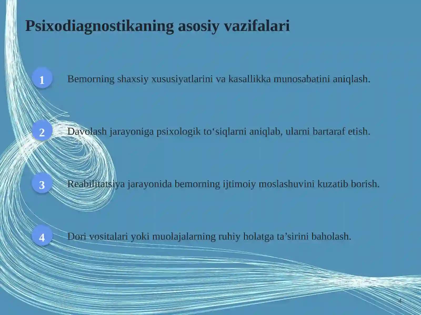 Tibbiyotda tibbiy psixodiagnostikaning o‘rni va ahamiyati 4
