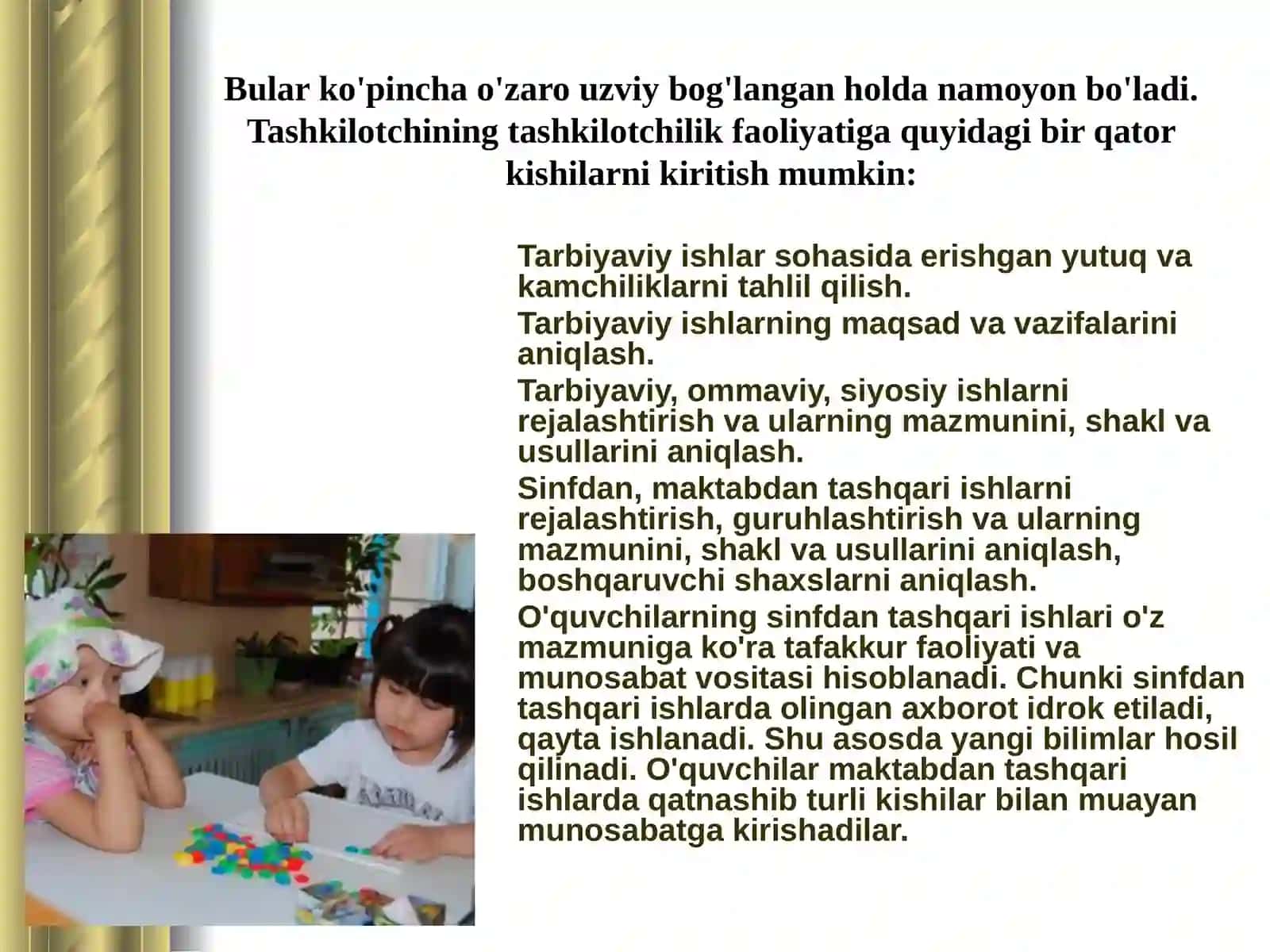 Tarbiyaviy ishlarni o’quvchi tarbiyasiga ta’siri 4