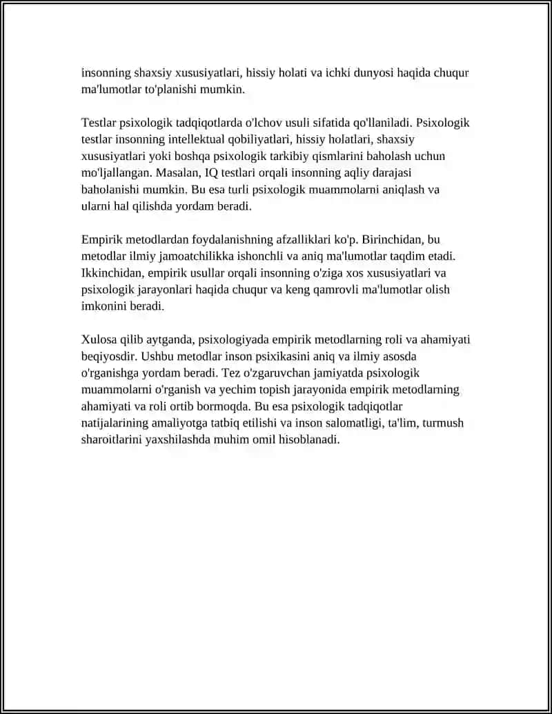 PSIXOLOGIYADA EMPIRIK METODLAR 4