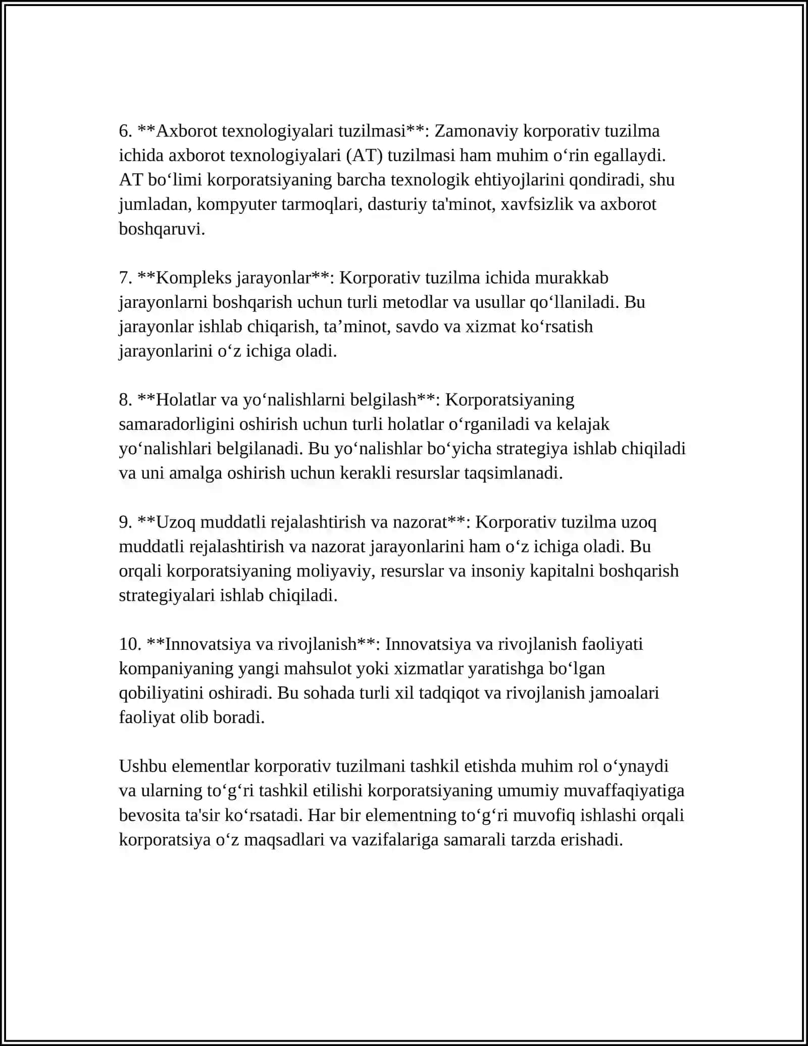 KORPORATIV TUZILMALAR VA ULARNING FUNKSIYALARI 4