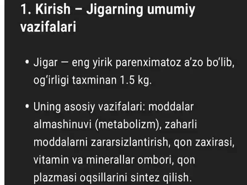 Hayvonlar biokimyosi fanidan tayyorlagan pirizintatsiyasi 4