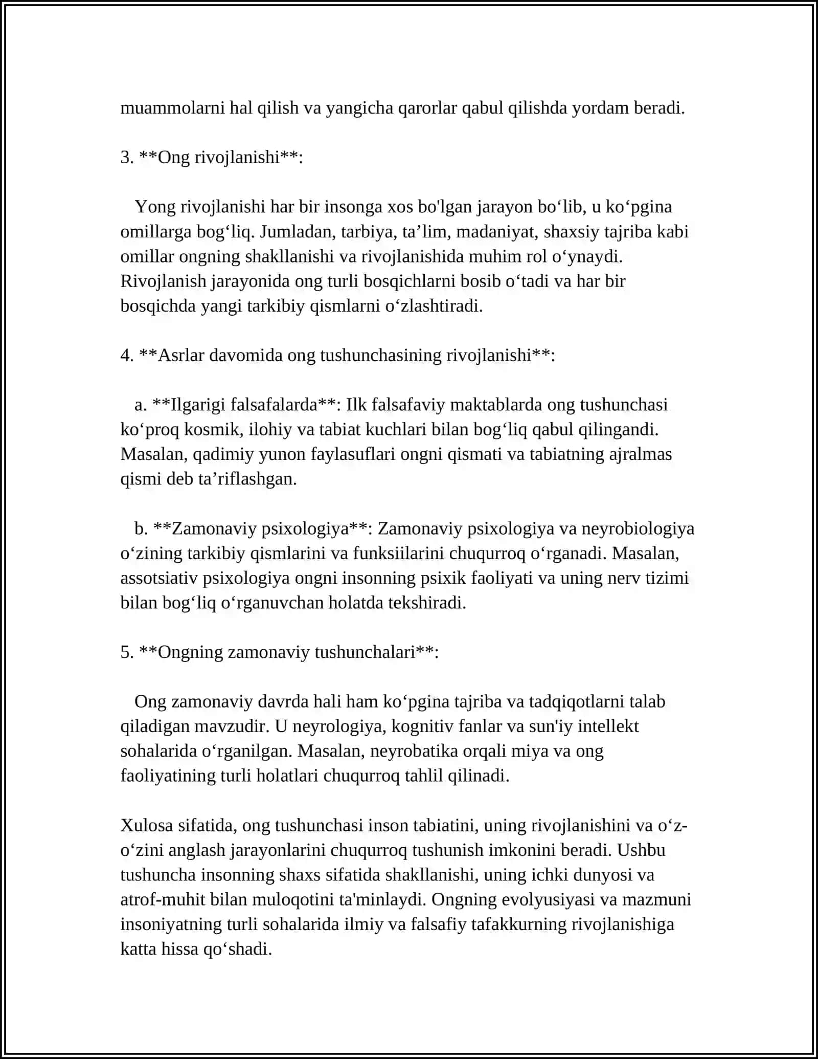 Ong tushunchasi va ta'rifi 4