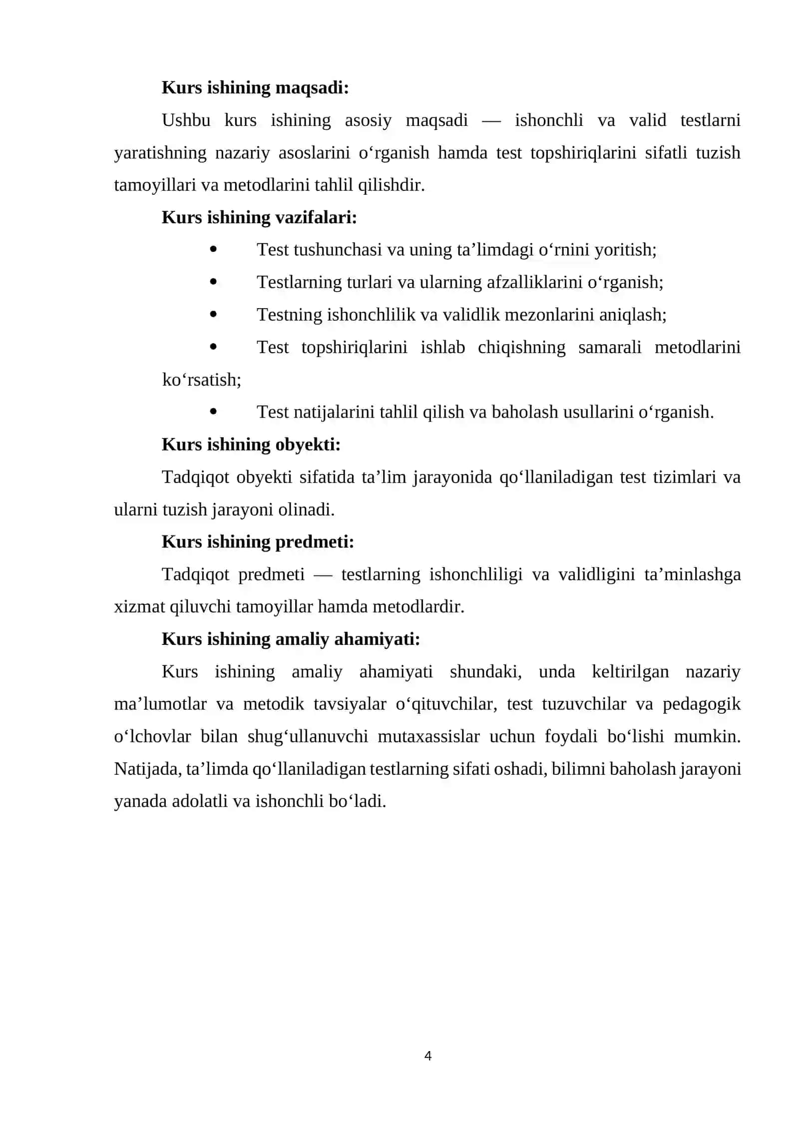 Ishonchli validli testlarni yaratish tamoyil va metodlari 4