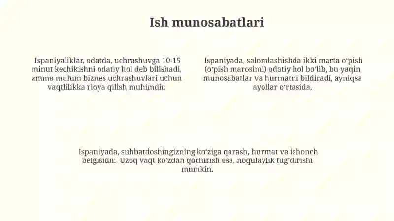 Ispaniya davlat madaniyati va etikasi 4