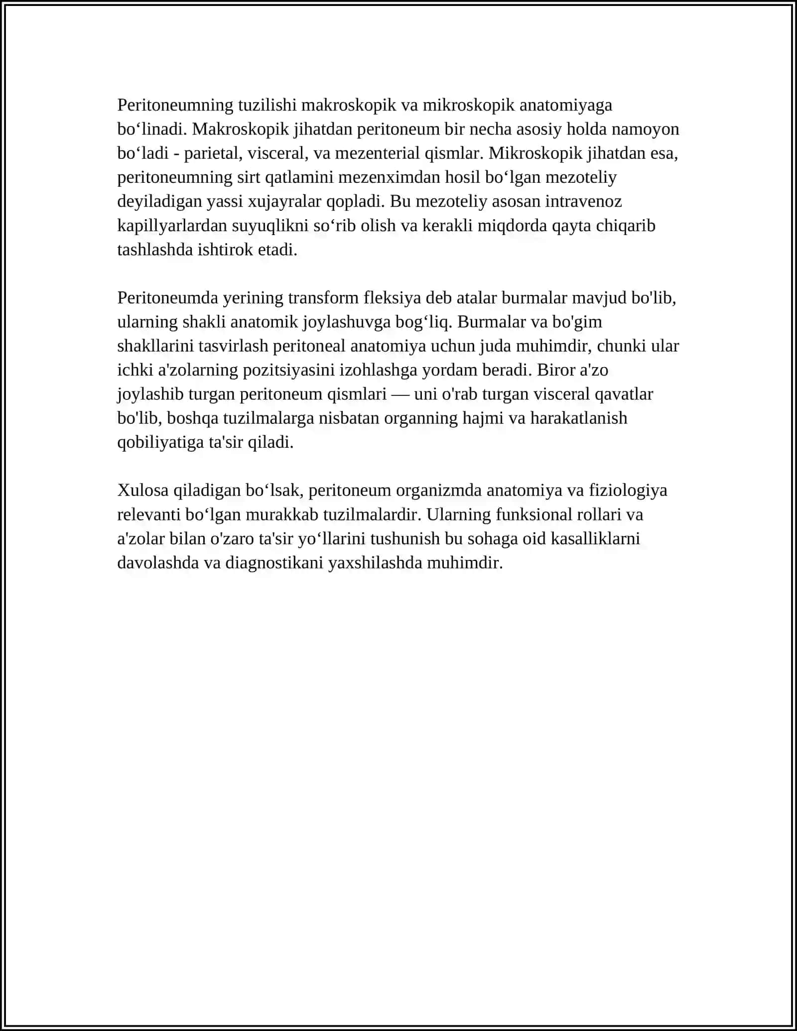PERITONEUM VA SINUSLAR QOPCHALAR 4
