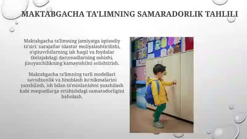 Maktabgacha talim faoliyatini iqtisodoy tahlil qilishning maqsad va vazifalari 4