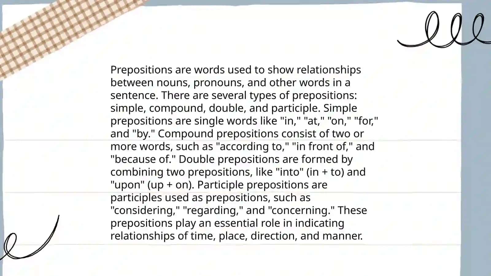 Prepositions 4