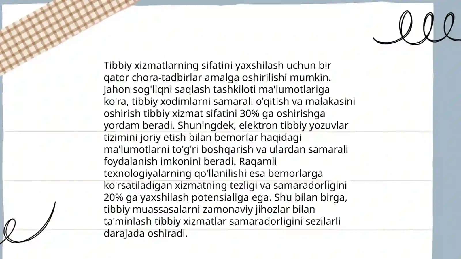 Sog‘liqni saqlash tizimini modernizatsiya qilish islohotlari 4