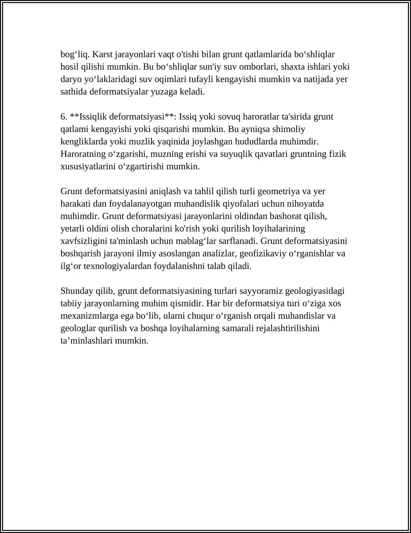 GRUNTLARNI DEFORMATSIYASI VA POYDEVORLAR CHO'KISHINI XISOBLASH 4