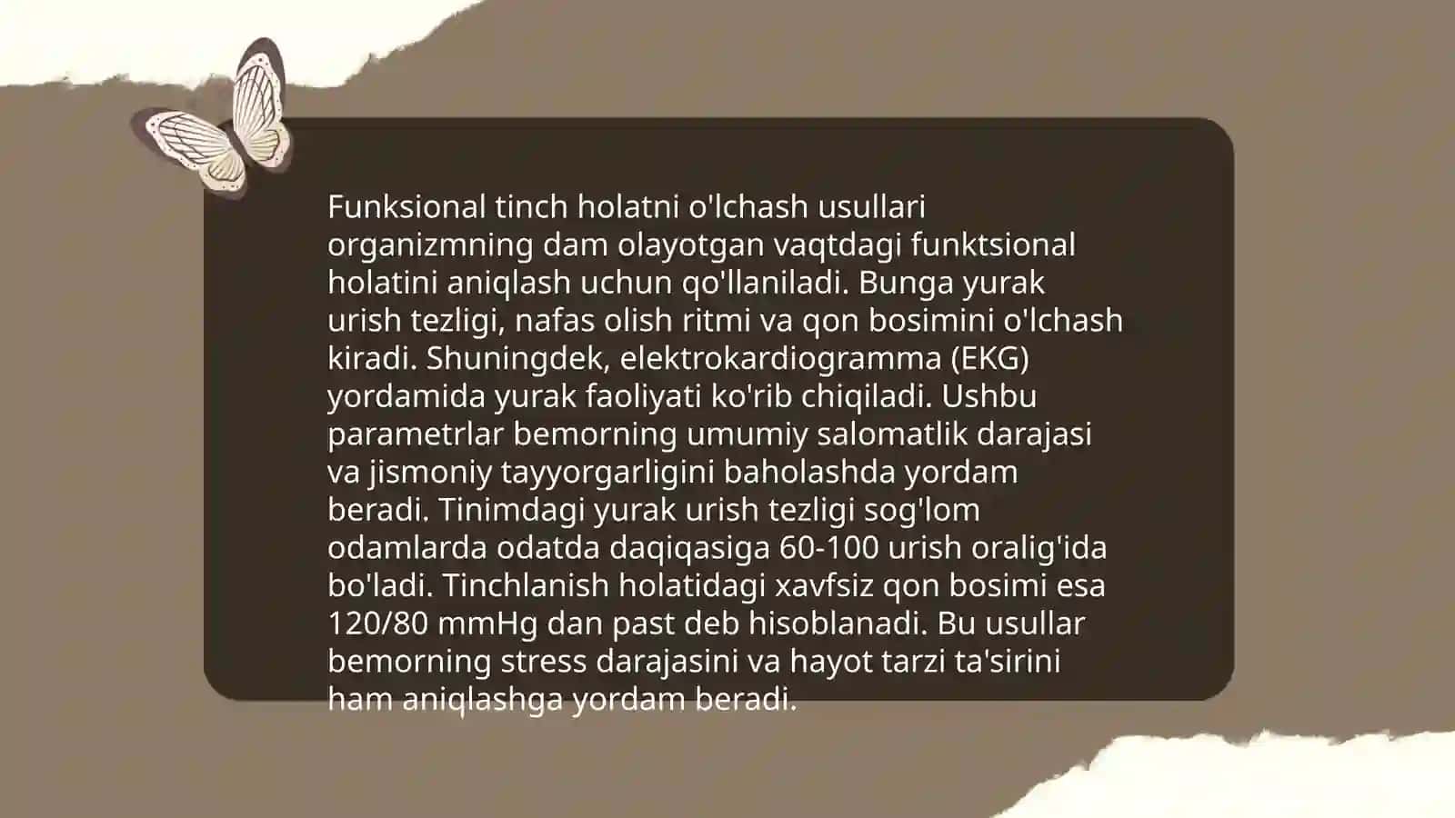 Funksional Tinch Holatning Tarifi 4