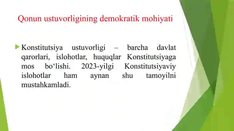 O'ZBEKISTONDA QONUN USTUVORLIGINI TA'MINLASHNING DEMOKRATIK ASOSLARI. KORUPSIYA VA UNGA QARSHI KURASHISHNING MAZMUN MOHIYATI 4