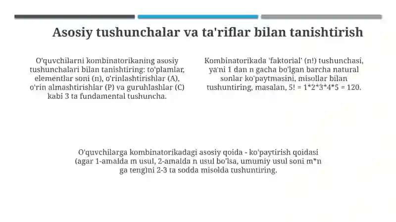 Maktabda oʻquvchilarni kombinatorik masalarni yechishga oʻrgatish metodikasi 4