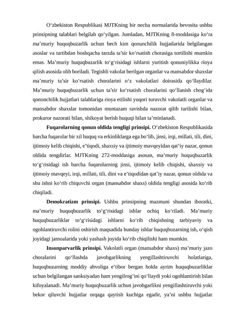 Ma’muriy javobgarlik to‘g‘risidagi qonunchilik hujjatlari 4