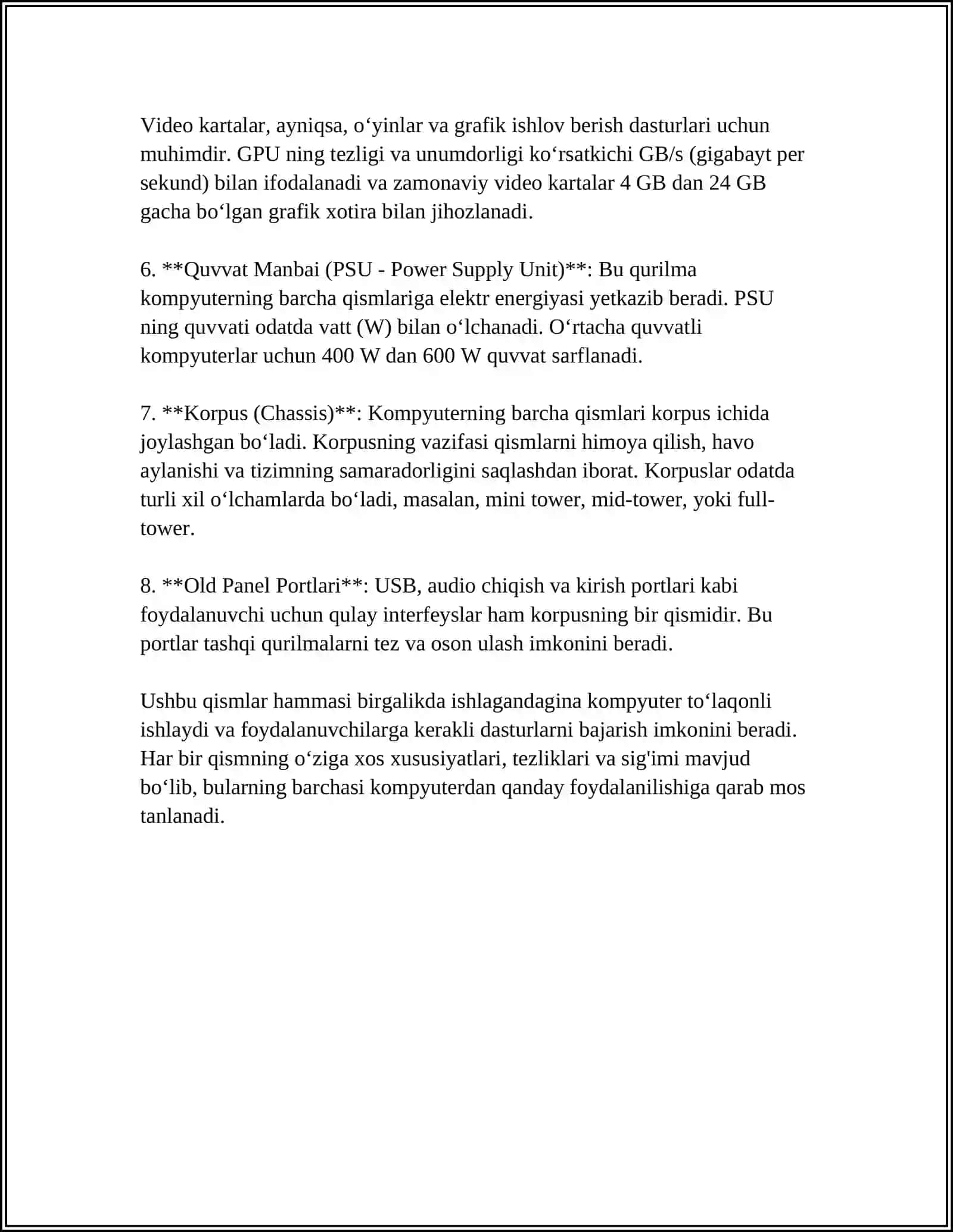 KOMPYUTERNING ASOSIY QISMLARI VA ISHLASH PRINSIPLARI 4