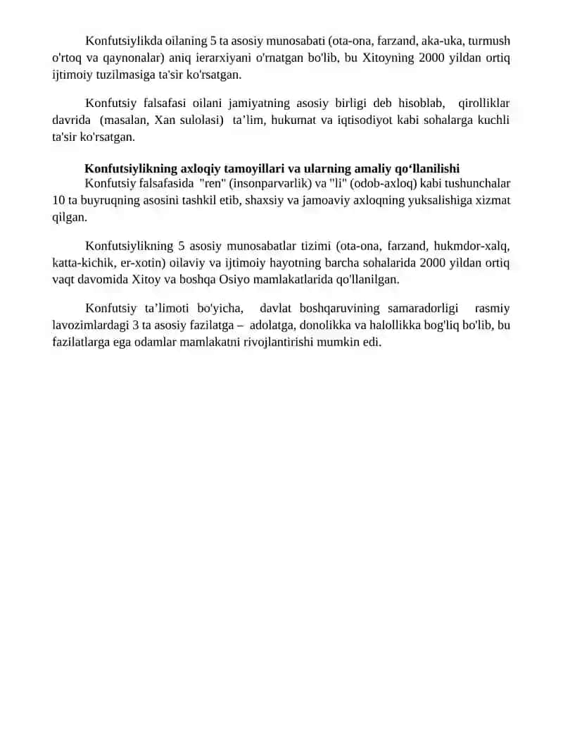 Konfutsiylik ta'limotida 4