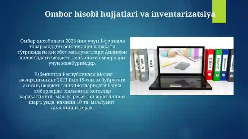 Moliyaviy hisobotlar va ularning tuzilishi 4